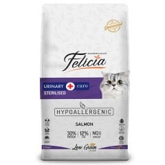 Felicia 2 Kg Sterilised Somonlu Az Tahıllı HypoAllergenic Kedi Maması