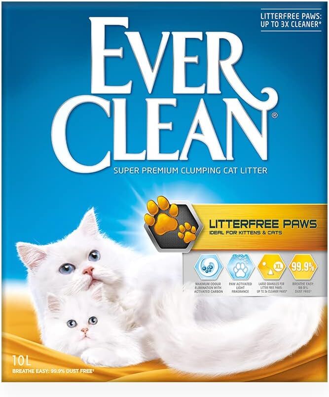 Ever Clean Litterfree Paws Patilere Yapışmayan Topaklanan Kedi Kumu 10lt
