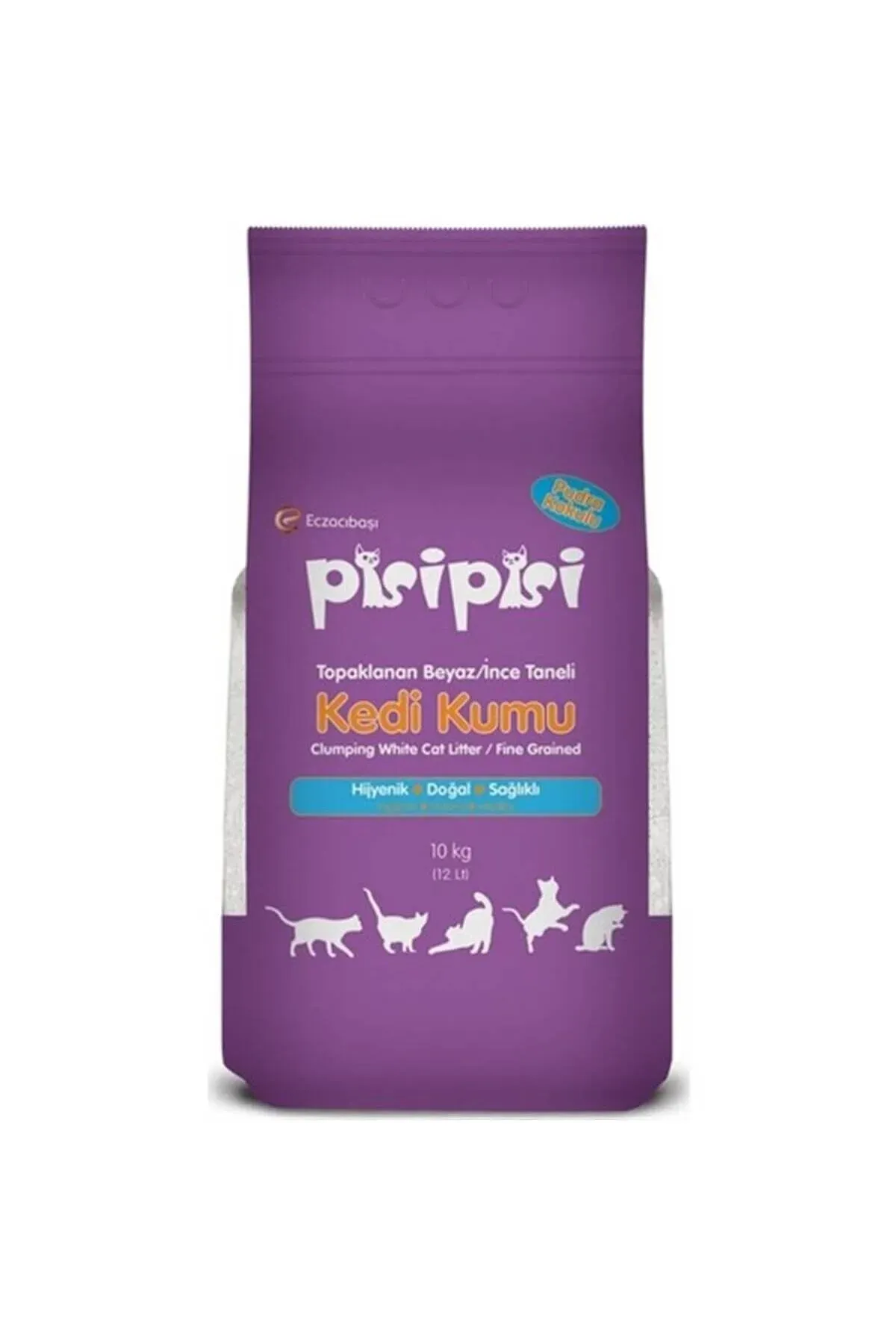 Pisipisi Pisi Pisi Kedi Kumu Pudra Kokulu İnce Taneli 12 Litre