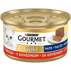 Gourmet Gold Kıyılmış Sığır Etli Yetişkin Kedi Konservesi 85 Gr
