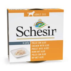 Schesir C684 Jelly Tavuklu ve Aloe Veralı Köpek Konservesi 150 Gr