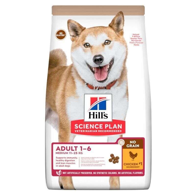 Hills No Grain Medium Tavuklu Tahılsız Köpek Maması 12 Kg