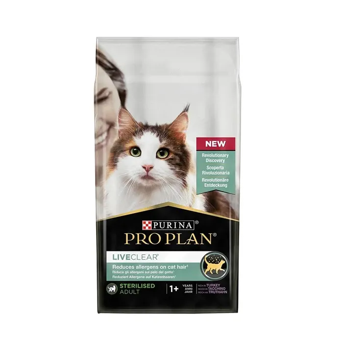 Pro Plan LiveClear Hindili Alerjen Azaltan Kısırlaştırılmış Kedi Maması 7kg