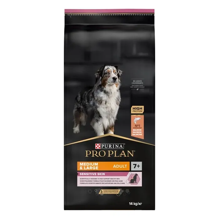 Proplan İleri Yaştaki Hassas Deriye Sahip Köpekler İçin Somonlu Mama 14 Kg